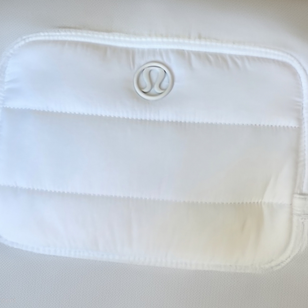 Lululemon Athletica White Cosmetic Bag